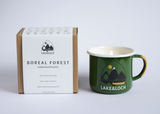 boreal forest essential oil all natural wax camping mug candle