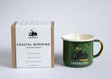 coastal morning seaweed and juniper camping mug candle
